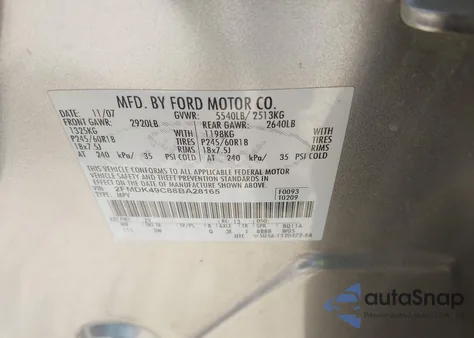 2008 Ford Edge Limited z USA, uszkodzony, nr VIN 2FMDK49C88BA28165